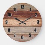 driftwood rustic wall clock