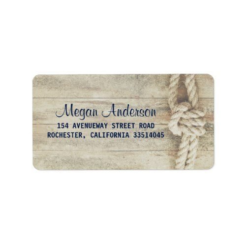 Rustic Driftwood Rustic Beach Nautical Label