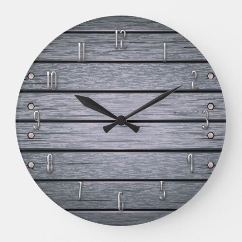 Plank it Wall Clock