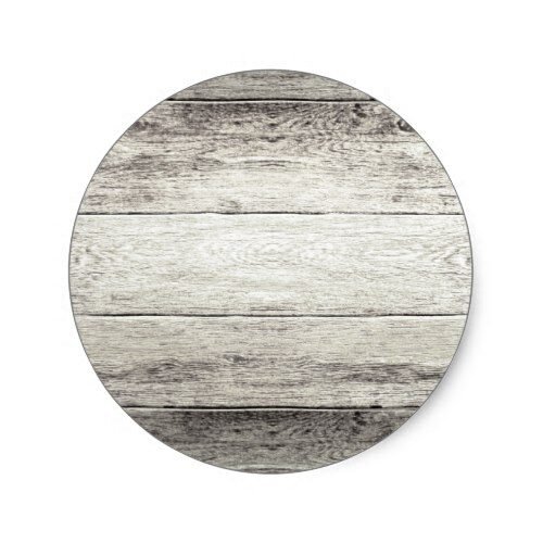 Driftwood Background Classic Round Sticker