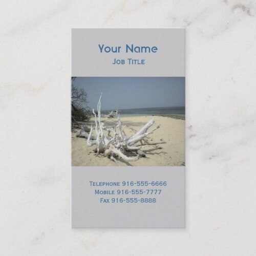 Bleached Driftwood Business Cards