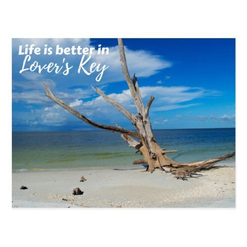 Life is better in Lover's Key Postcard