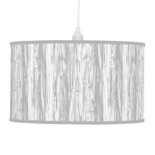 Driftwood pattern - grey / gray and white ceiling lamp