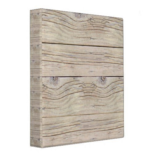 Driftwood Background 3 Ring Binder