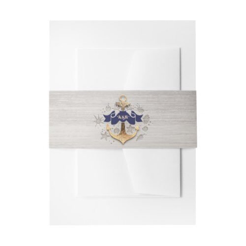 golden anchor nautical wedding invitation belly band ra752348b22c14167b017595bd13a843d z6csd 500
