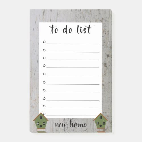 new home moving driftwood birdhouse to do list post it notes r08da57d32747494181b4dc8b9829432f eabgr 500