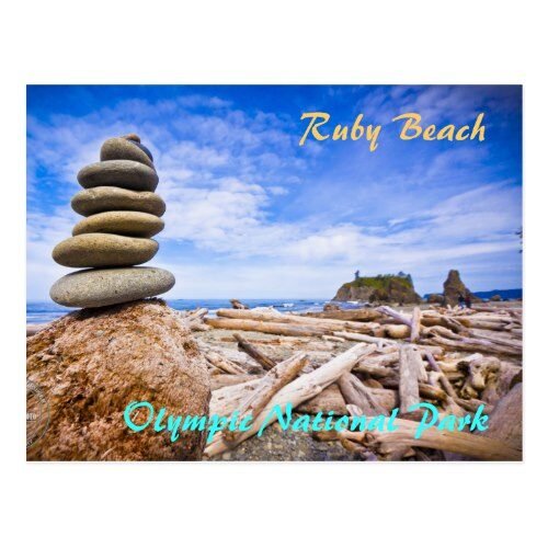 Ruby Beach - Olympic National Park Postcard