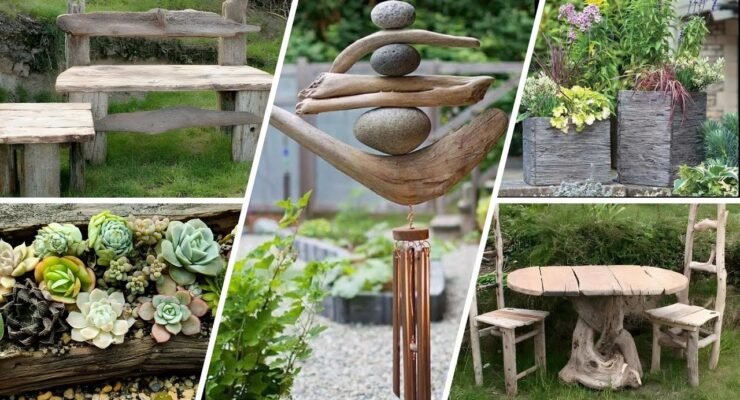 create a one of a kind garden with driftwood decor 1