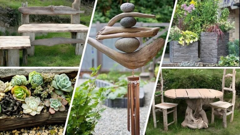 create a one of a kind garden with driftwood decor 1