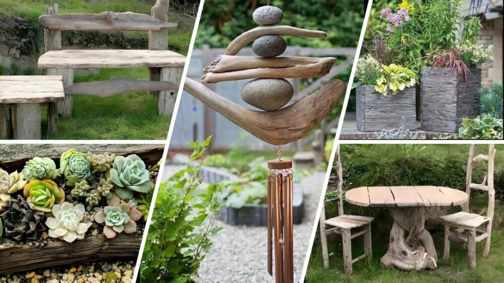 create a one of a kind garden with driftwood decor 1
