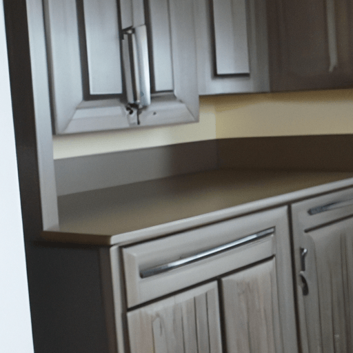 grey driftwood kitchen cabinets