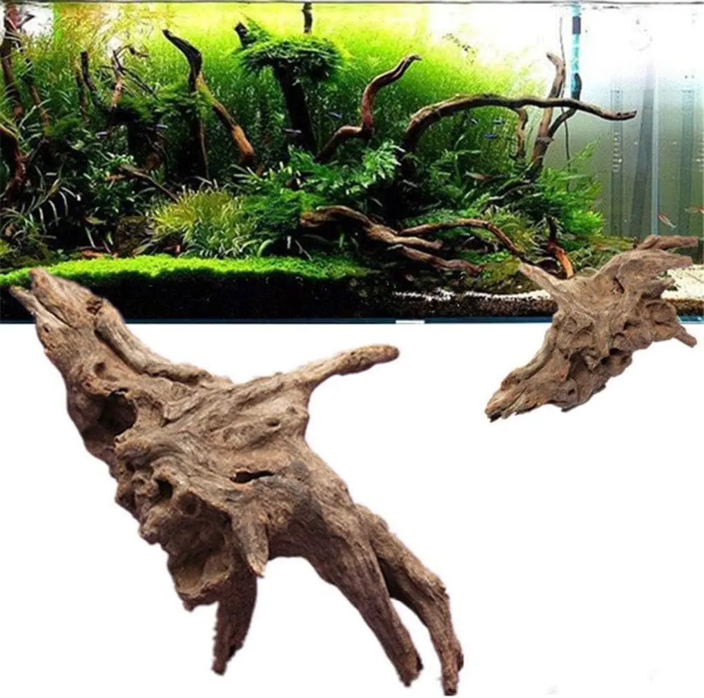 Hamiledyi Aquarium Driftwood,Aquarium Ornament Natural Wood Branch Trunk Stump for Fish Tank Decoration Reptiles(L: 7 to 11)
