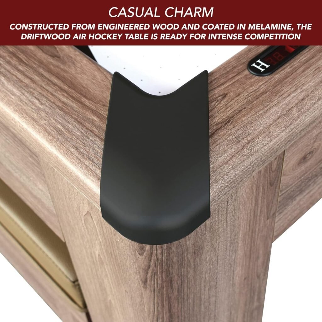 Hathaway Driftwood 7-ft Air Hockey Table Tennis Combination with Dining Top, Two Storage Benches, Free Accessories Hathaway Driftwood 7-ft Air Hockey Table Tennis Combination with Dining Top, Two Storage Benches, Free Accessories