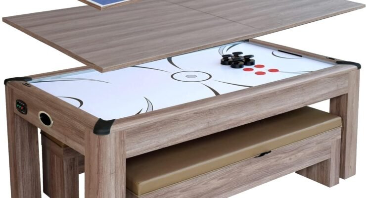 hathaway driftwood air hockey table review