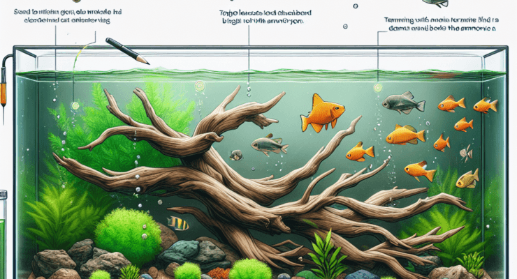 does driftwood help with ammonia 2
