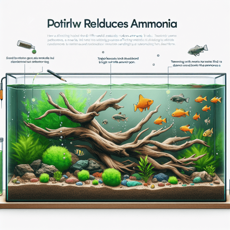 does driftwood help with ammonia 2