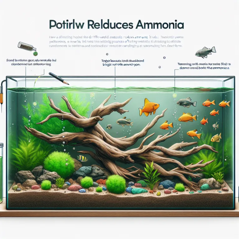 does driftwood help with ammonia 2