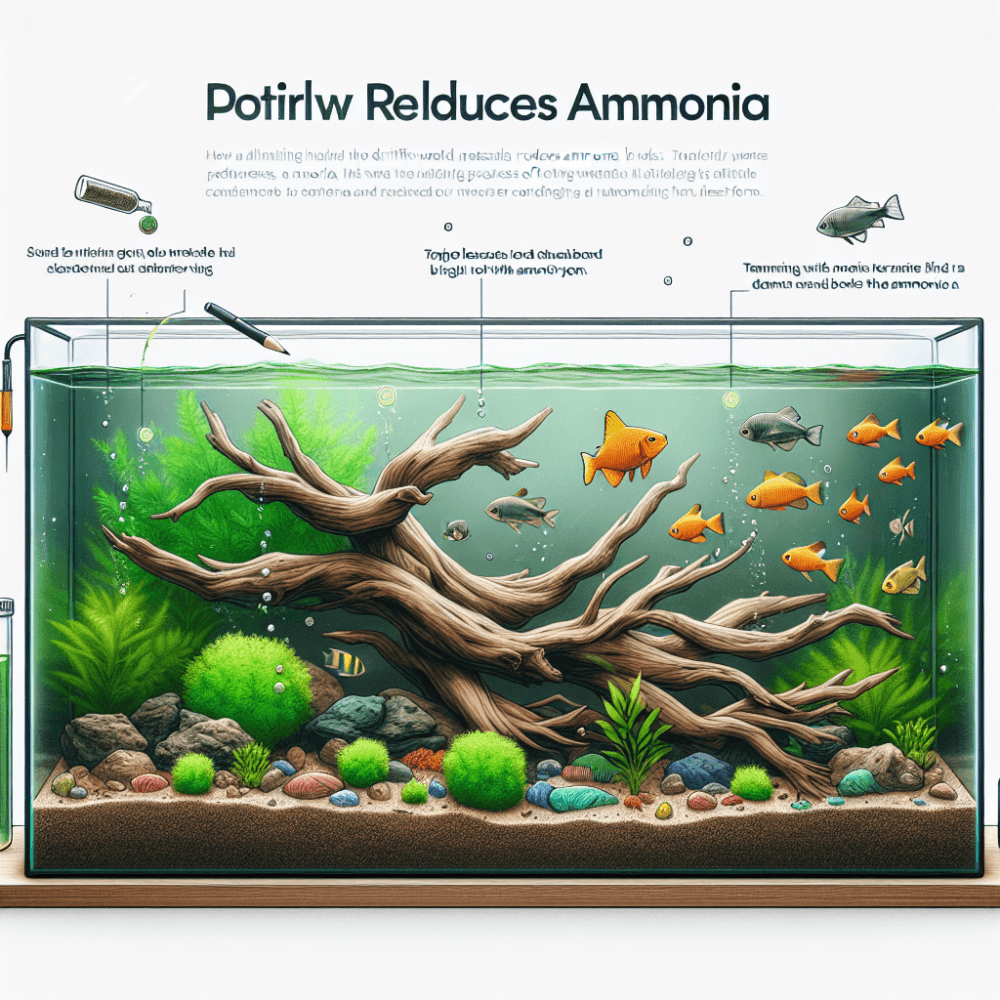 does driftwood help with ammonia 2