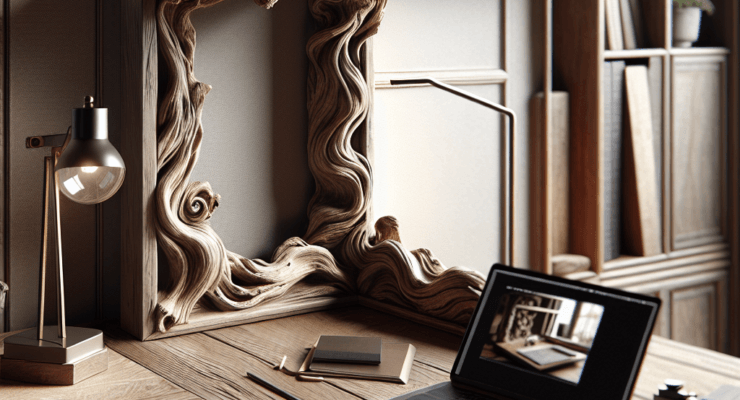 driftwood l shaped desk