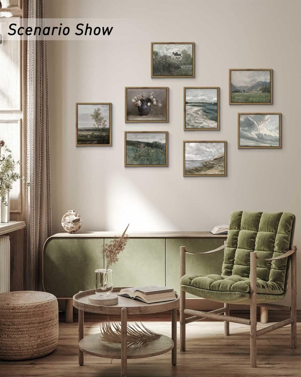 insimsea framed vintage wall art prints coastal wall art seaside landscape paintings canvas art wall decor rustic farmho 3