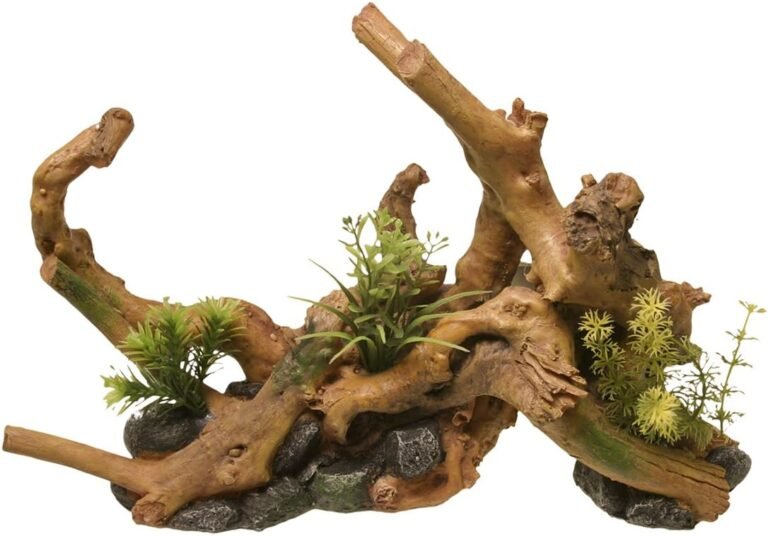 blue ribbon ee 638 exotic environments driftwood centerpiece with plants aquarium ornament review