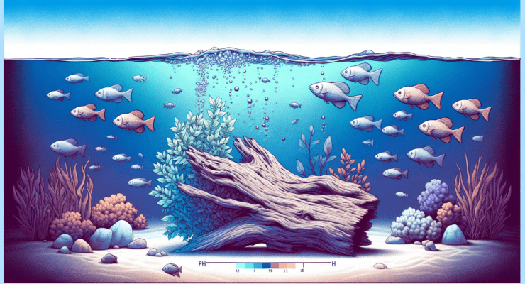 does driftwood raise ph 4