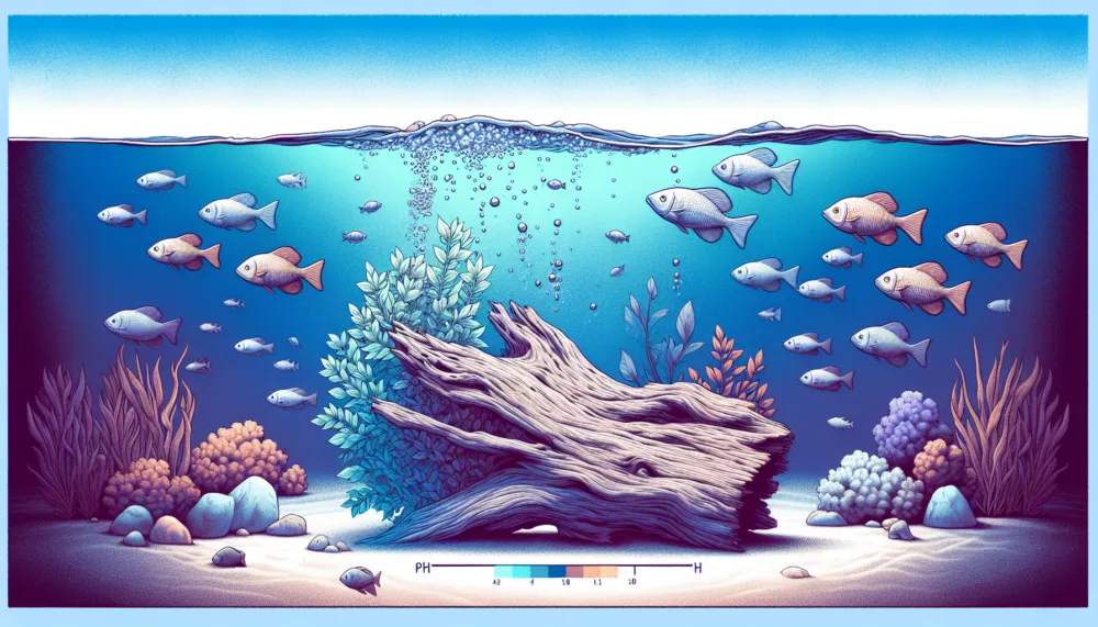 does driftwood raise ph 4