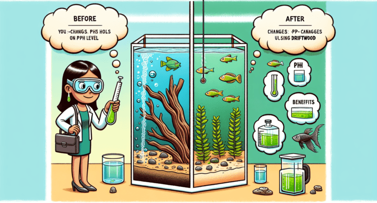 does driftwood reduce ph 4