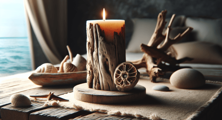 driftwood candles