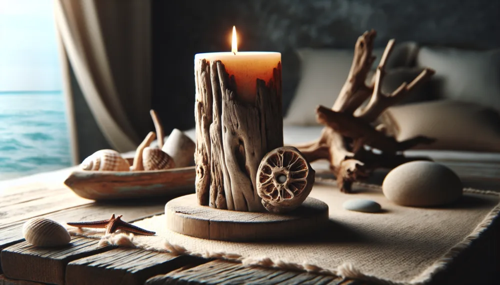 driftwood candles