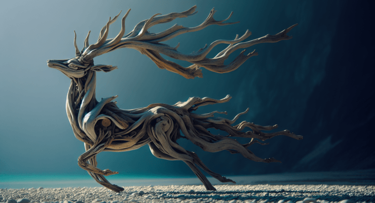 driftwood deer