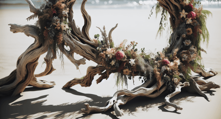 driftwood arches for weddings
