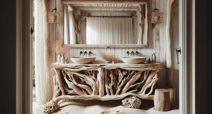 driftwood double vanity 4