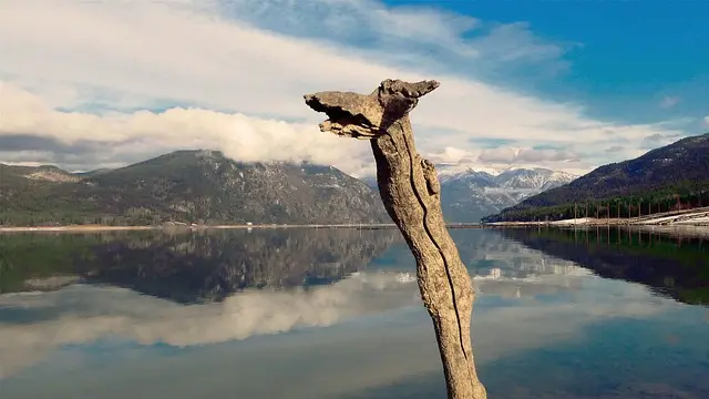 nature, lake, mountain