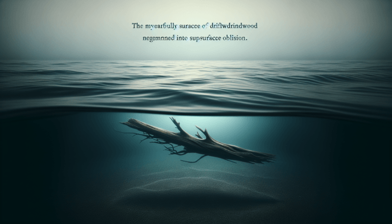 how long does it take for driftwood to sink 4