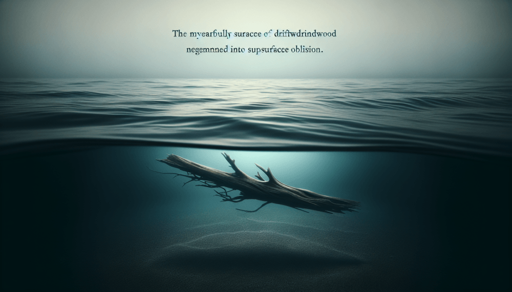 how long does it take for driftwood to sink 4