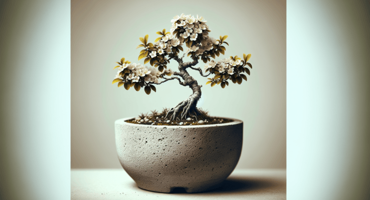 making a cement bonsai pot part 2 4