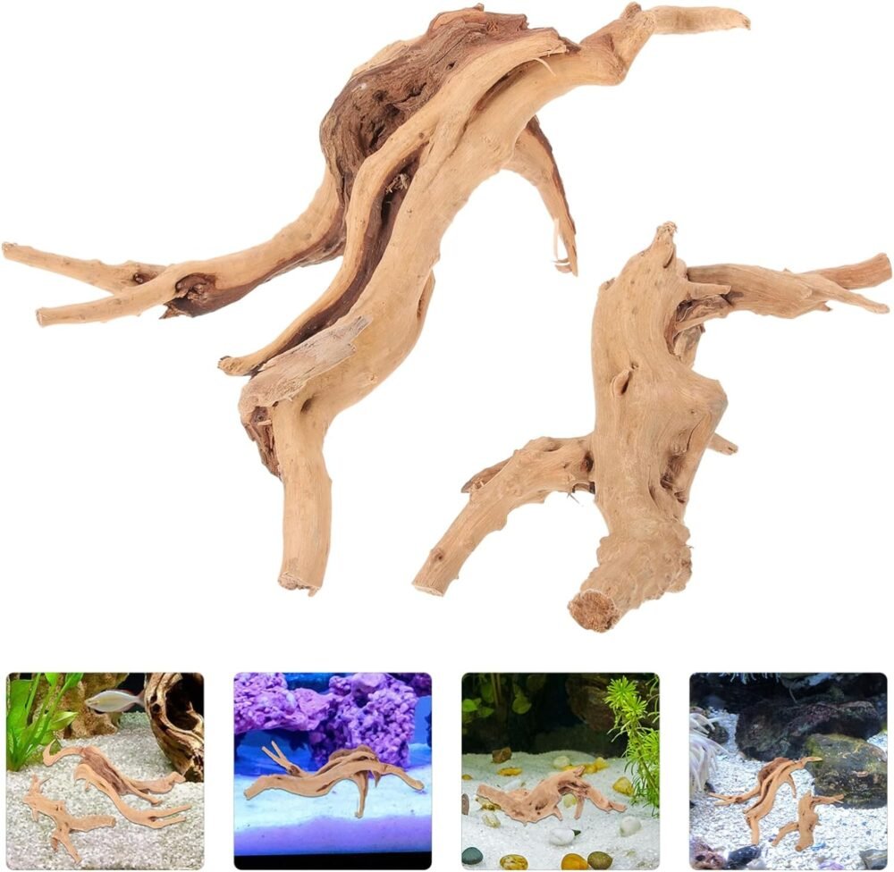 PRETYZOOM 2pcs Decor Craft Driftwood Underwater Driftwood Fish Tank Driftwoods Driftwood Craft Wood Crafts Aquarium Driftwood Aquarium Underwater Crafts Wooden Air Pineapple Natural PRETYZOOM 2pcs Decor Craft Driftwood Underwater Driftwood Fish Tank Driftwoods Driftwood Craft Wood Crafts Aquarium Driftwood Aquarium Underwater Crafts Wooden Air Pineapple Natural
