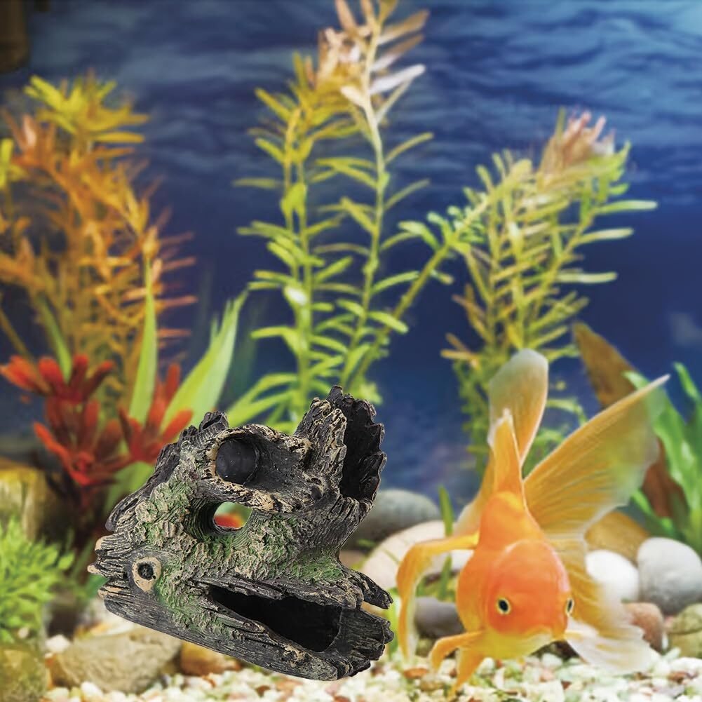 Tiiyee Aquarium Hollow Tree Trunk Ornament, Fish Decor with Moss Artificial Driftwood Polyresin Hideout Decoration Ornament for Fish Tank and Landscape Resin Log Hideaway(ST 004C) Tiiyee Aquarium Hollow Tree Trunk Ornament, Fish Decor with Moss Artificial Driftwood Polyresin Hideout Decoration Ornament for Fish Tank and Landscape Resin Log Hideaway(ST 004C)