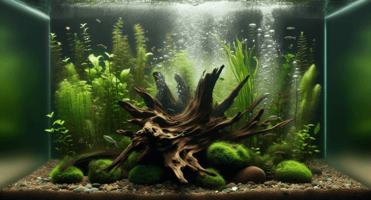 how to add driftwood to aquarium 1