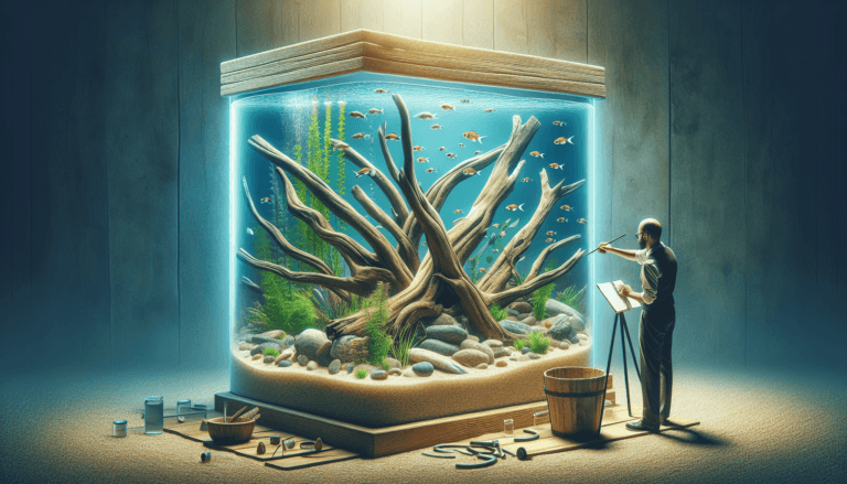 how to anchor driftwood in aquarium 1