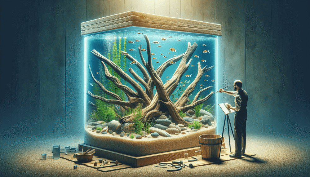 how to anchor driftwood in aquarium 1