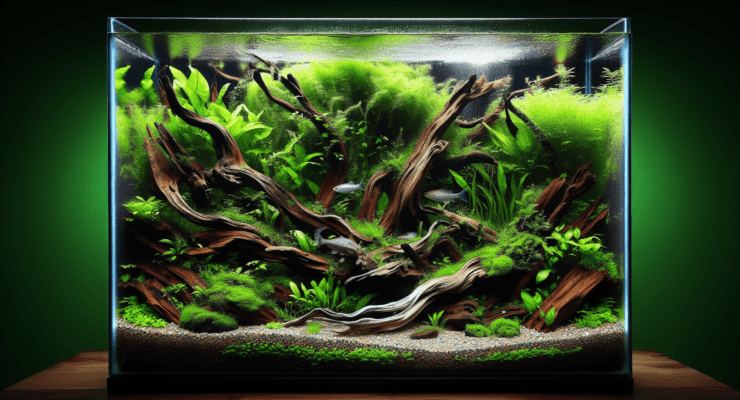 how to aquascape driftwood 1