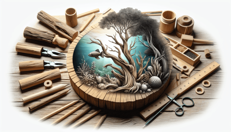 how to attach driftwood 1