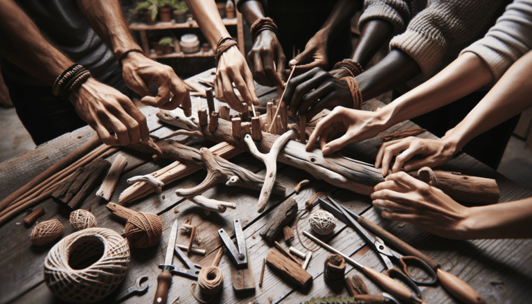 how to attach driftwood together