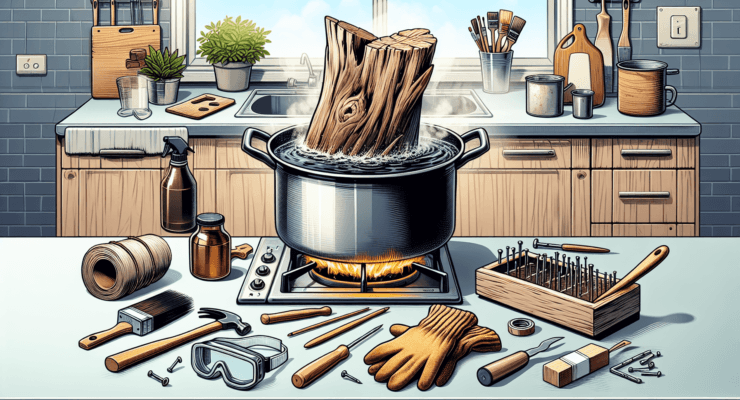 how to boil large driftwood 1