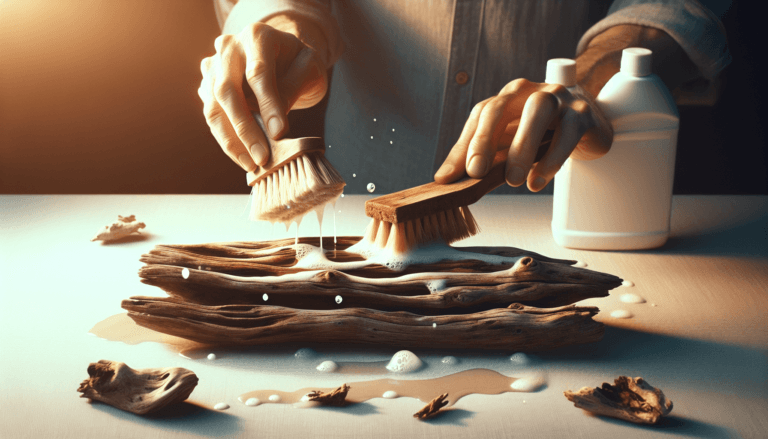 how to clean driftwood bleach 1