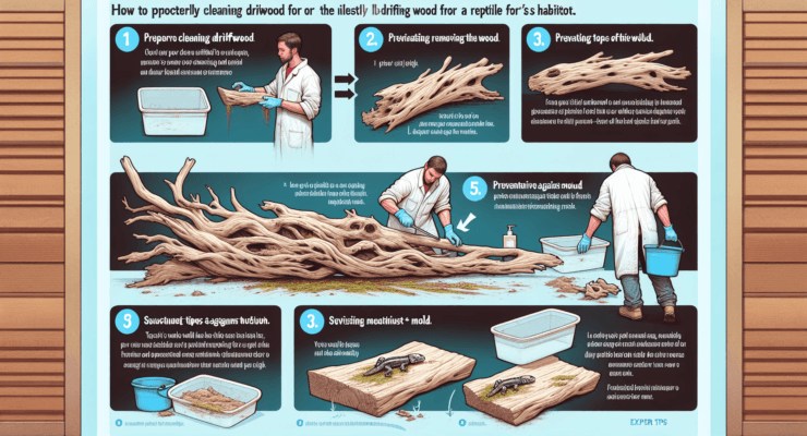 how to clean driftwood for reptiles