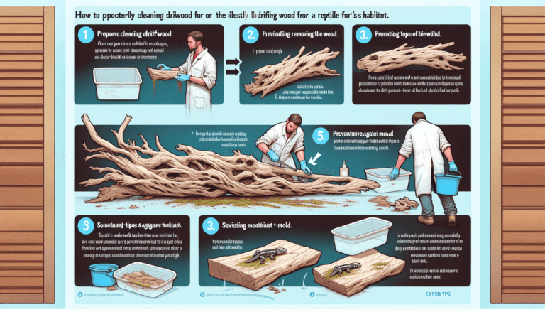 how to clean driftwood for reptiles