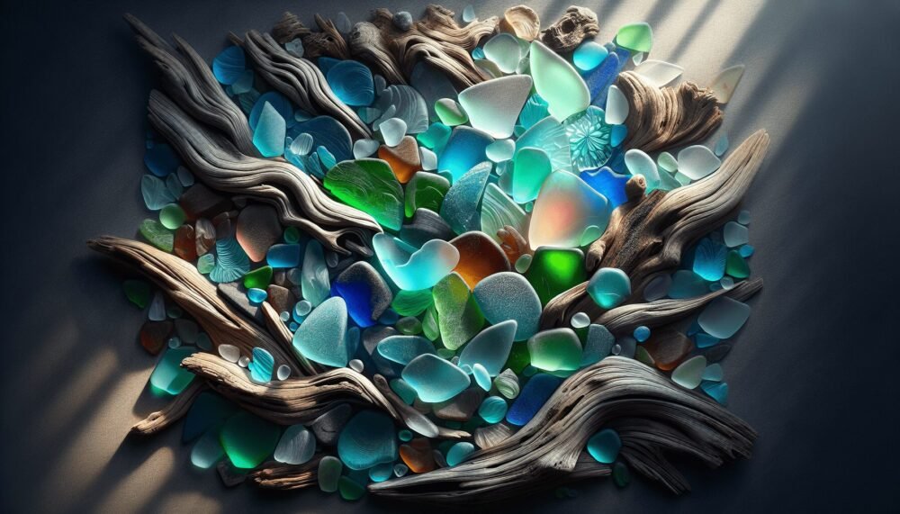 Beach Glass And Driftwood Art Beach Glass And Driftwood Art